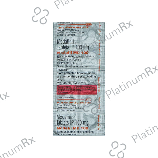 Modafil 100mg Tablet MD