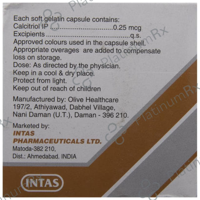 Caltive 0.25mcg Capsule 10s