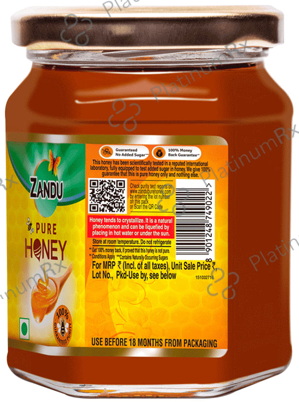 Zandu Pure Honey for Energy & Weight Management No Sugar Adulteration 250gm
