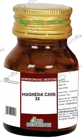 LDD Bioscience Magnesia Carb 3X 25 gm