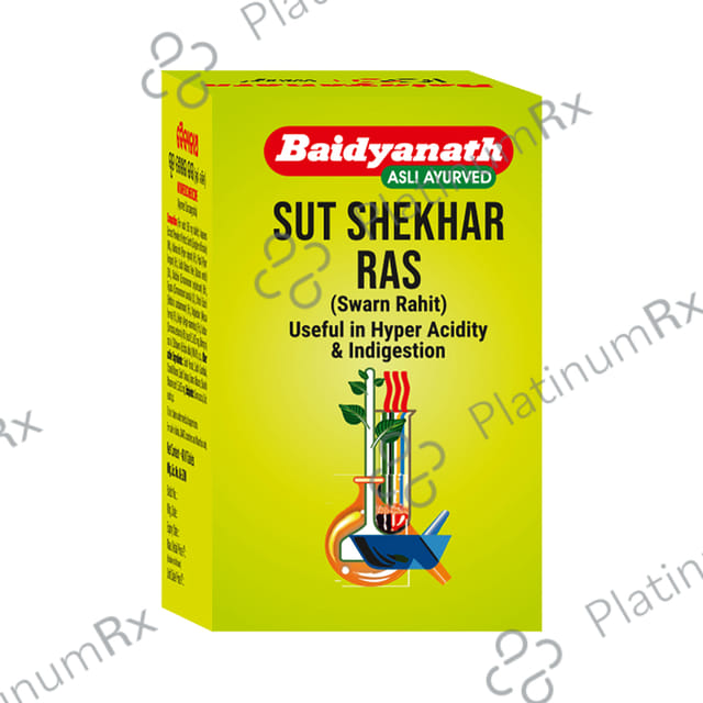 Baidyanath Sutshekhar Ras Tablet - For Hyperacidity & Indigestion Relief