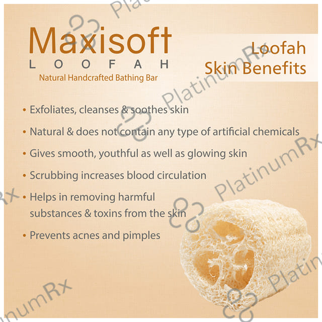 Maxisoft Loofah Exfoliating Bathing Bar (75gm Each) 6 units