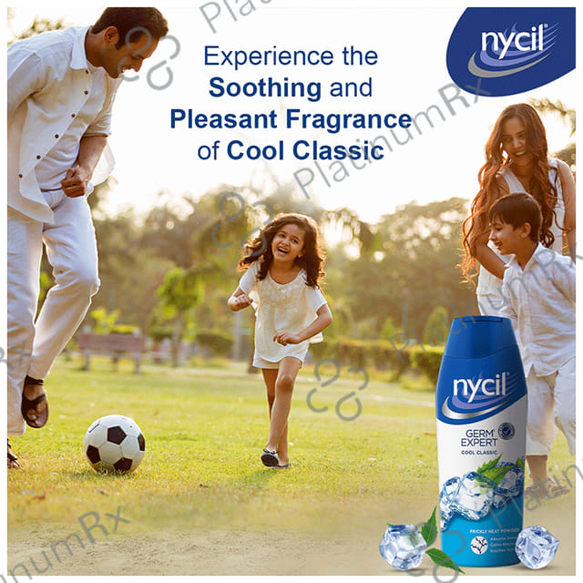 Nycil Cool Classic Prickly Heat Powder with Nycil Cool Herbal 50gm Free
