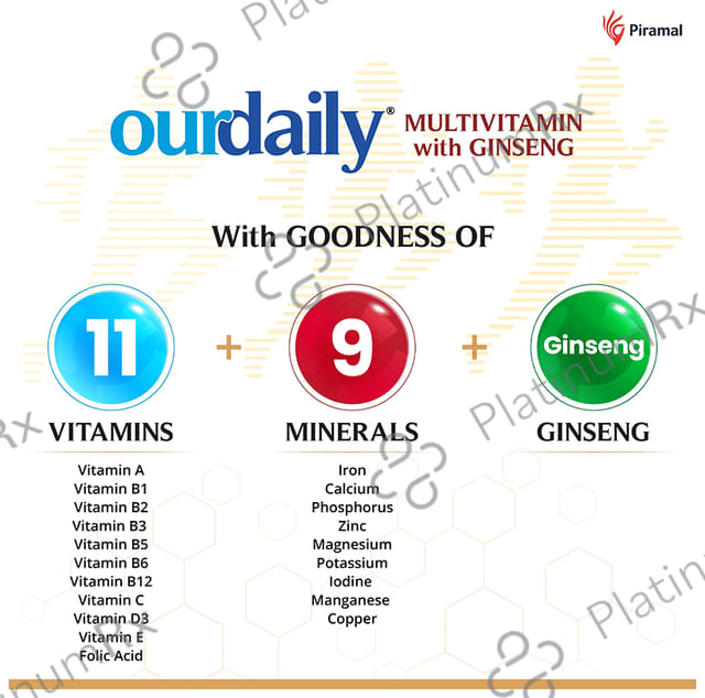 OurDaily Multivitamin with Ginseng Soft Gelatin Capsule 10s
