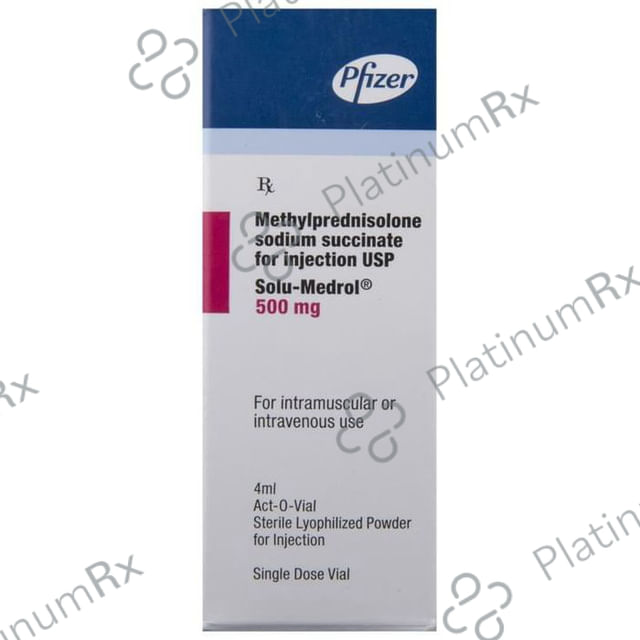 Solu Medrol 500mg Injection 4ml