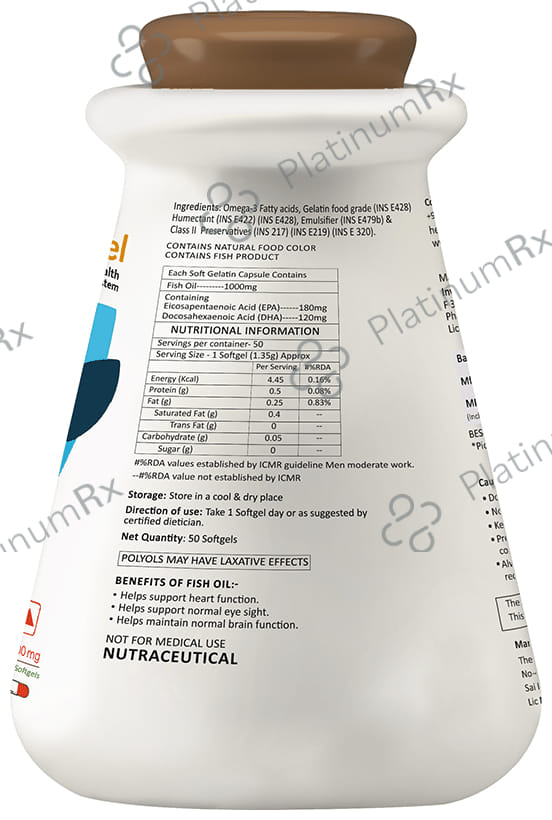 MyFitFuel Fish Oil Omega 3 1000mg Soft Gelatin Capsule