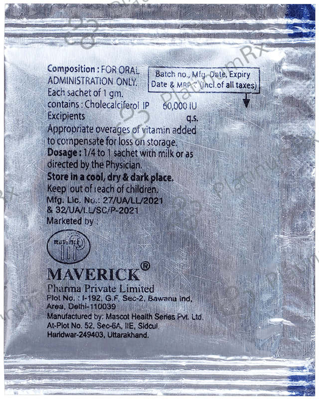 Phosite 60000IU Sachet Vanilla 1gm