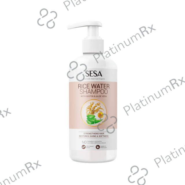 Sesa Rice Water Shampoo with Biotin & Alovera