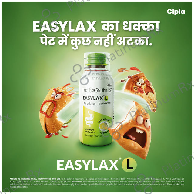 Easylax L 10gm Oral Solution Lemon 100ml