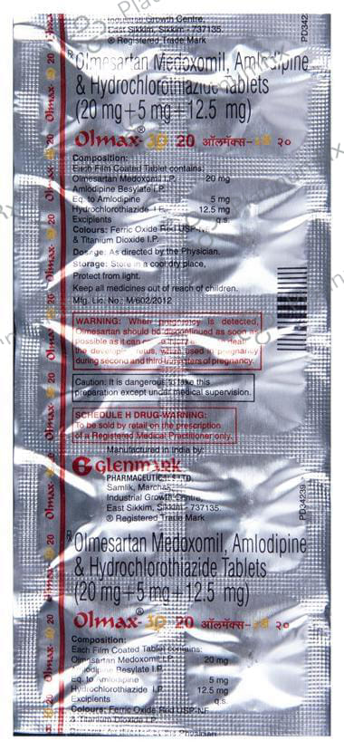 Olmax 3D 20mg Tablet 10s