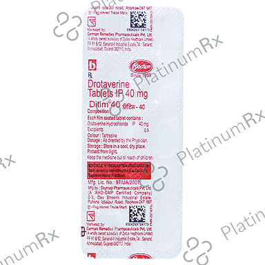 Ditim 40mg Tablet 10s