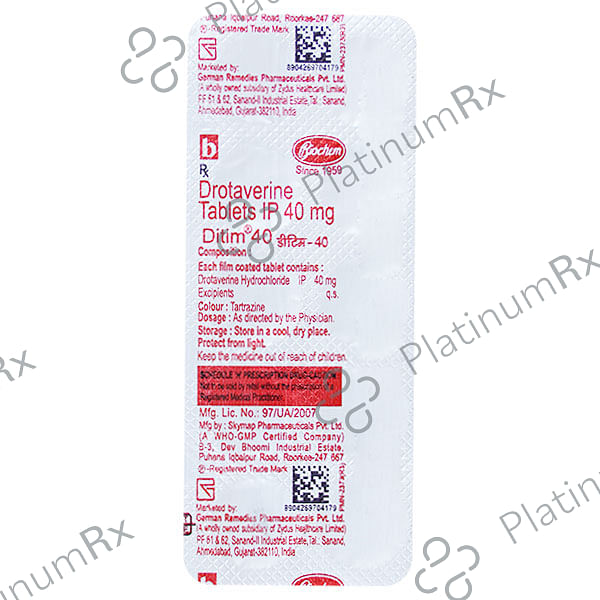 Ditim 40mg Tablet 10s