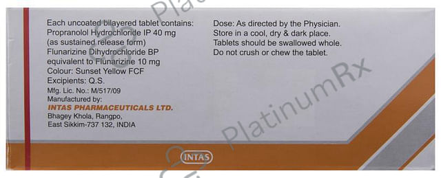 Provanol Plus 40/10mg Tablet 10s