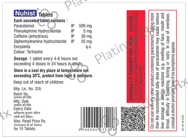 Nuhist Tablet 10s