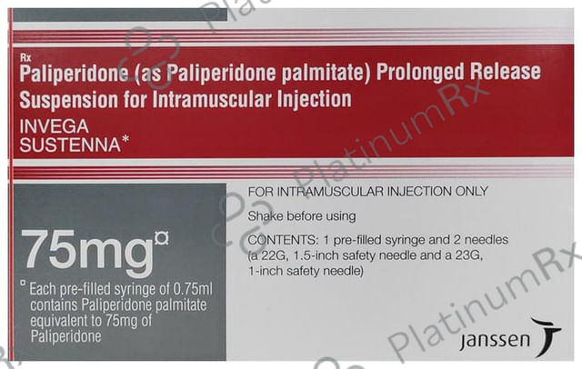 Invega Sustenna 75mg Injection 75ml