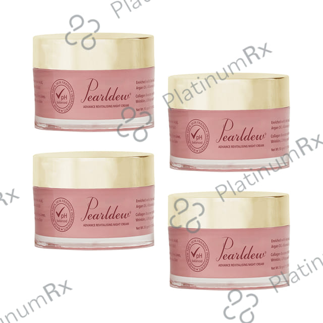 Pearldew Advance Revitalising Night Cream (50gm Each) 4 jar