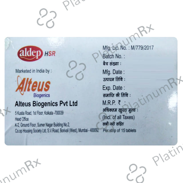 Aldep H 12.5/5mg Tablet SR 15s