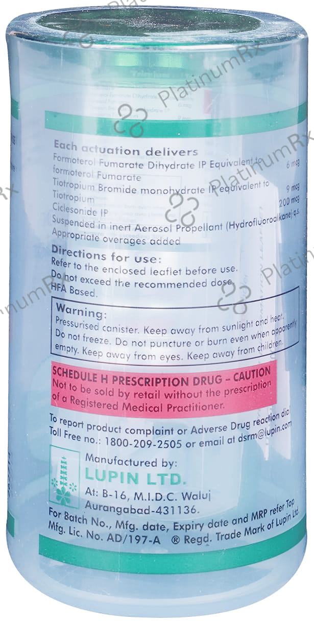 Trimium 200/6/9mcg Inhaler 180MDI