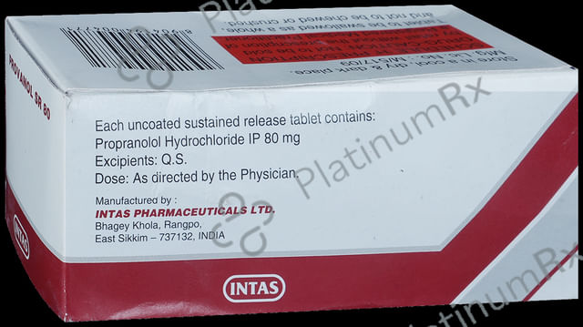 Provanol SR 80 Tablet