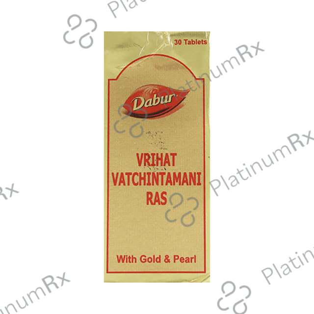 Dabur Vrihat Vatchintamani Ras with Gold and Pearl Tablet 30 tablets