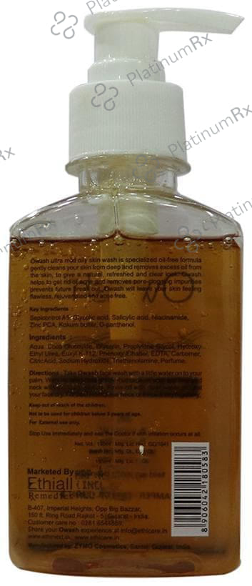 Owash Ultra Mild Oily Skin Wash