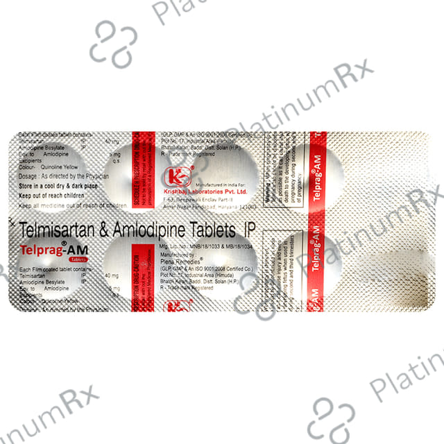 Telprag AM 40mg/5mg Tablet