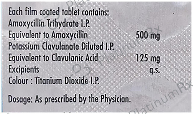 Cosymoxyl 500/125mg Tablet 10s