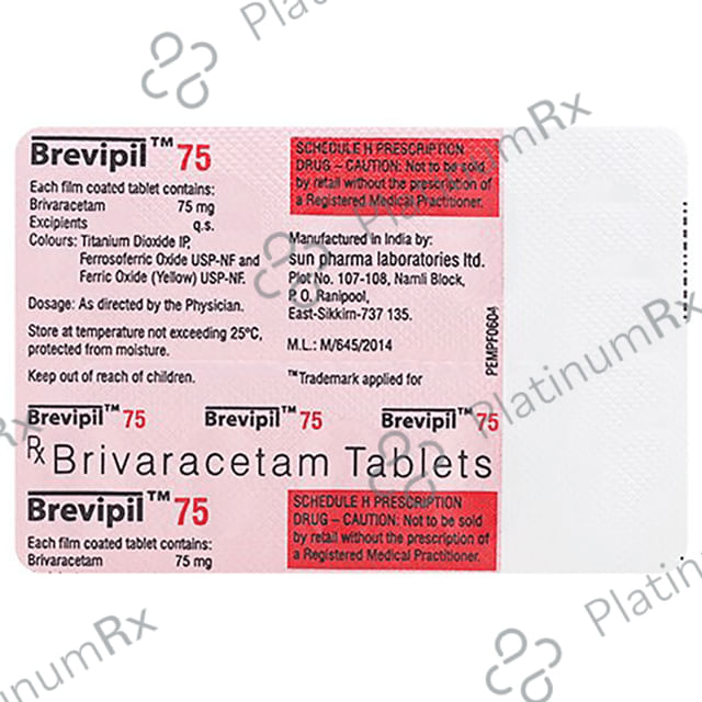 Brevipil 75mg Tablet 10s