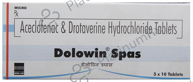 Dolowin Spas 100/80mg Tablet 10s