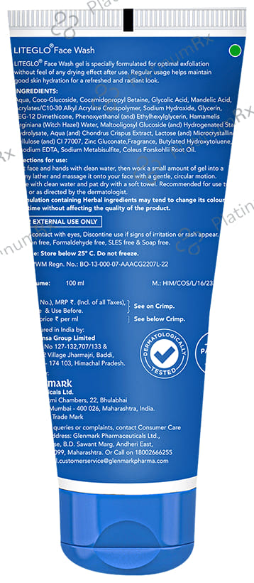 Lite Glo Face Wash 100ml