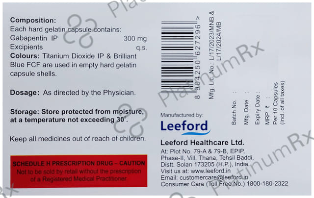 Gabipenta 300mg Capsule 10s