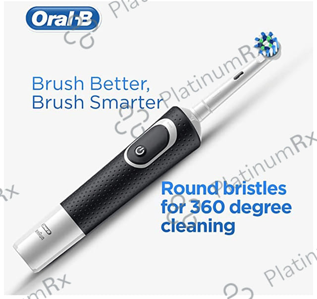 Oral-B Vitality 100 Braun Cross Action Electric Rechargeable Toothbrush Black
