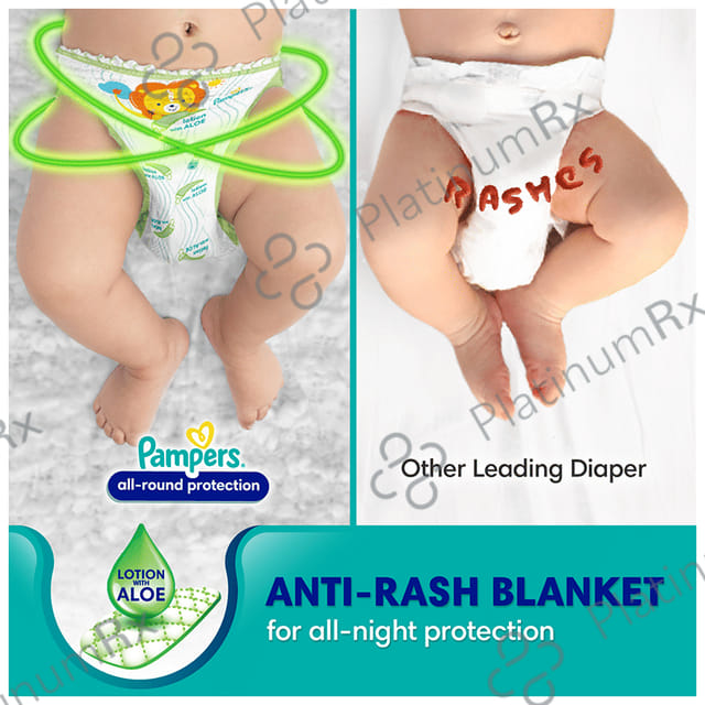 Pampers All Round Protection Anti Rash Blanket Diaper Lotion NB 86s