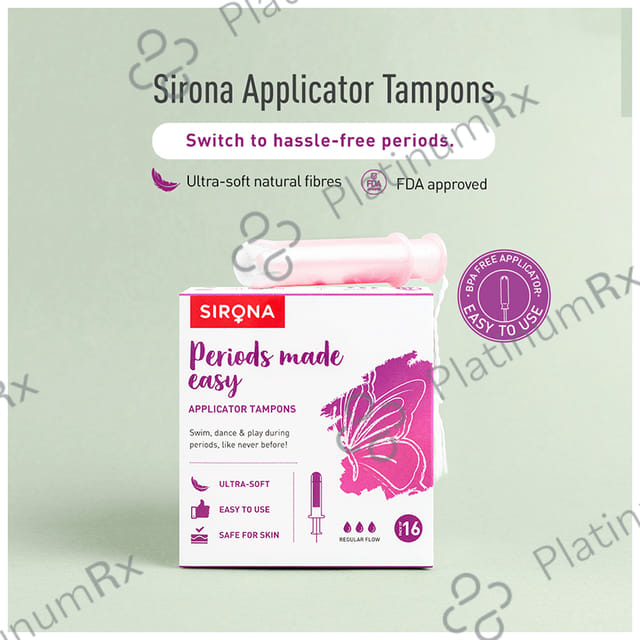 Sirona Premium Applicator Normal Flow Tampons 16s