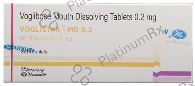 Voglistar MD 0.2mg Tablet 10s