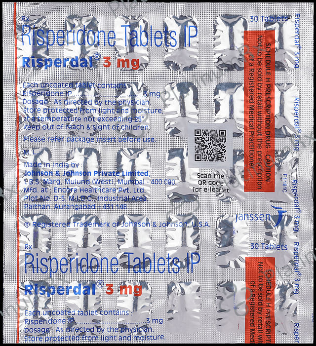 Risperdal 3mg Tablet 30s