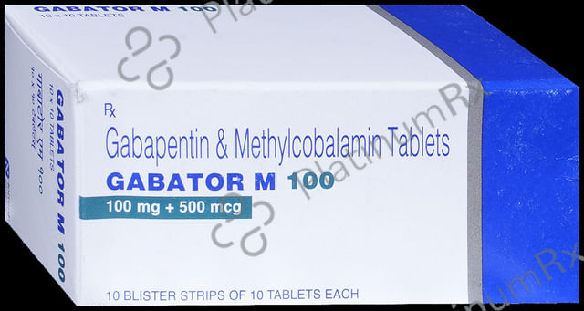 Gabator M 100mg/500mcg Tablet