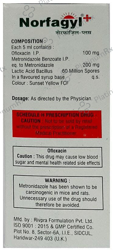 Norfagyl Plus Oral Suspension