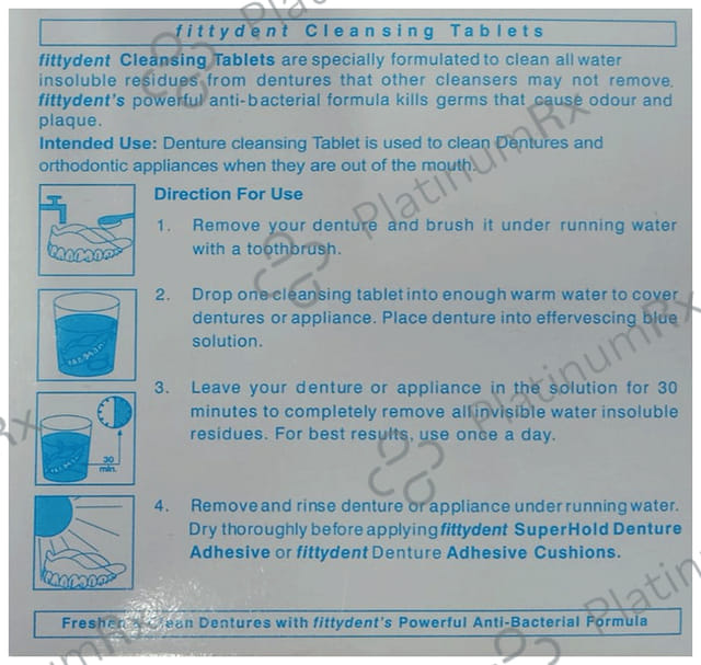 Fittydent Cleansing Tablet 4s