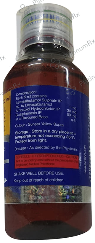 Asthakind LS Cola 15/50/1mg Expectorant 100ml