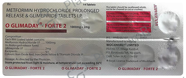 O Glimaday-Forte 2 Tablet PR