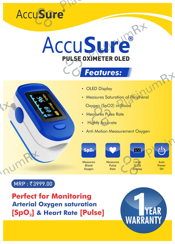 AccuSure FS20C Finger Pulse Oximeter