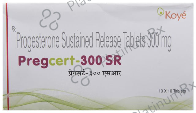 Pregcert 300mg SR Tablet 10s