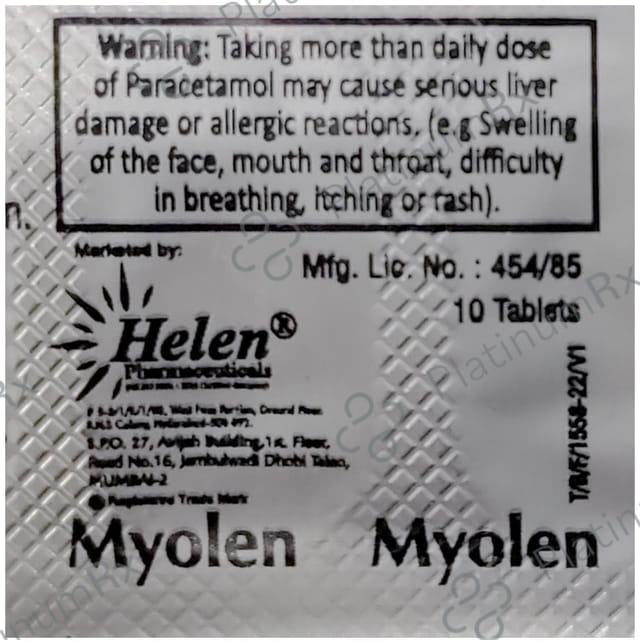 Myolen 325mg/250mg Tablet