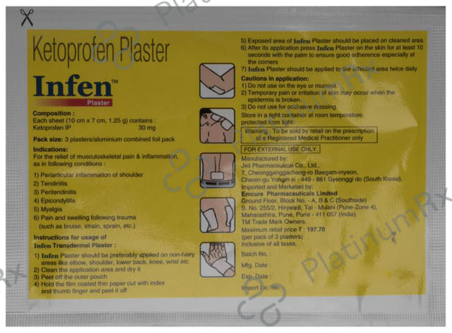 Infen Plaster 3 Transdermal Patch 3s
