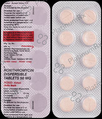Roxid Kid 50mg Tablet 10s