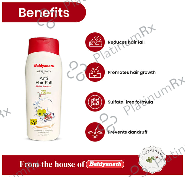 Baidyanath (Jhansi) Ayurvedant Herbal Anti Hairfall Shampoo