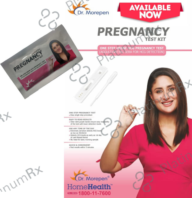 Dr Morepen Pregnancy Test Kit HCG 01