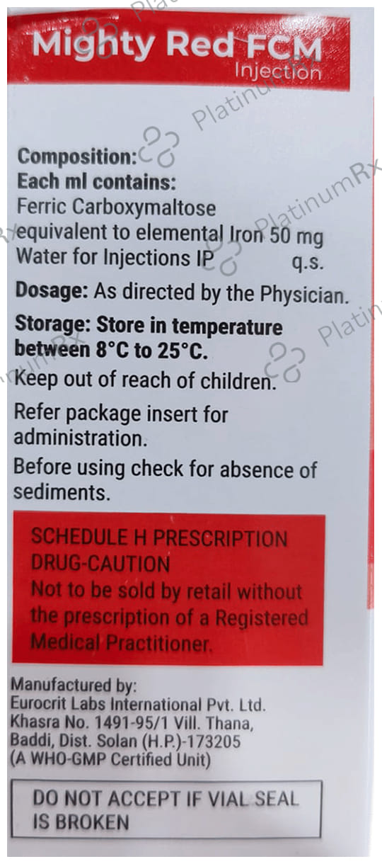 Mighty Red Fcm 1000mg Injection 10ml