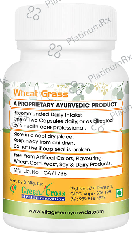Vitagreen Wheat Grass 500mg Capsule